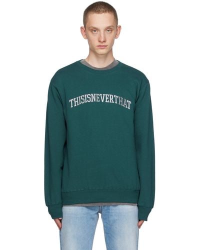 thisisneverthat Embroide Sweatshirt - Green