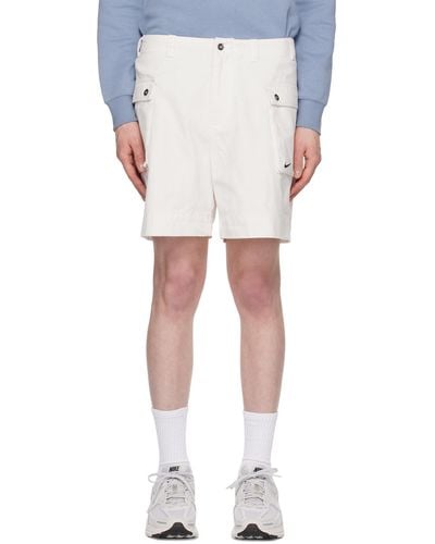 Nike White P44 Shorts - Black