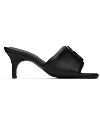 Marc Jacobs 'The Leather J Marc' Heeled Sandals - Black