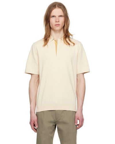 Paul Smith Embroidered Polo - Natural