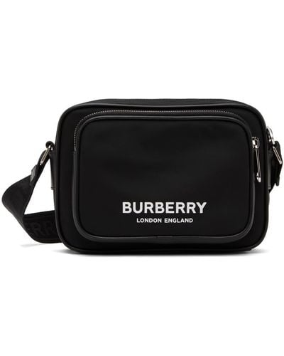 Burberry Paddy Brand-print Shell Cross-body Bag - Black