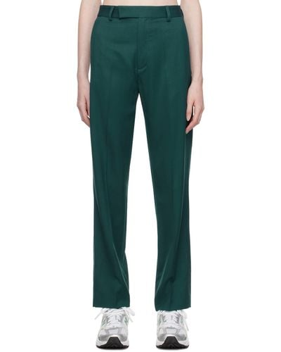 Palmes Fine Pleated Trousers - Green