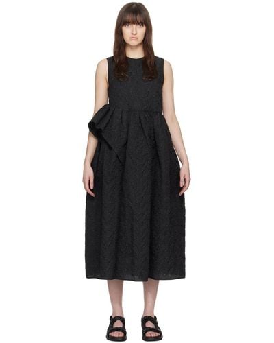 Cecilie Bahnsen Ditte Midi Dress - Black