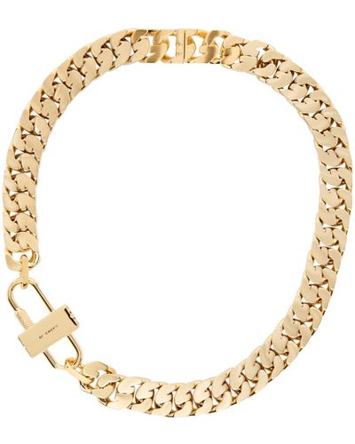 Givenchy Gold G Chain Small Necklace - Metallic