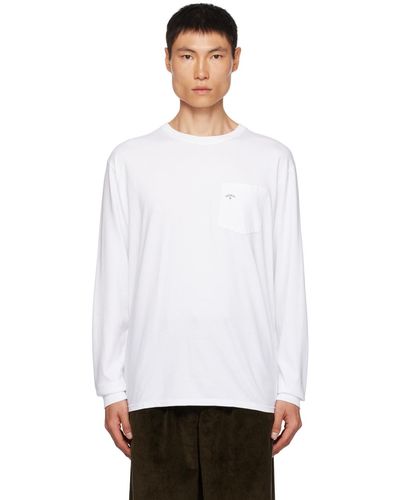 Noah Classic Long Sleeve T-shirt - White