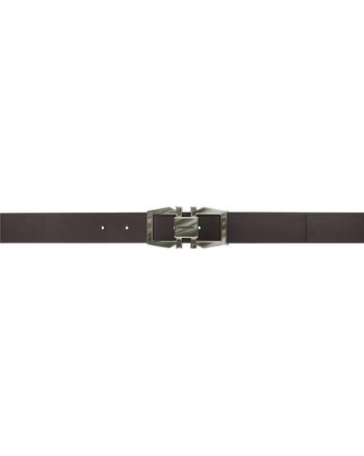 Ferragamo Gancini Adjustable Reversible Belt - Black