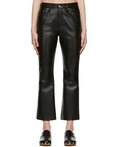 Citizens of Humanity Isola Leather Pants - Black