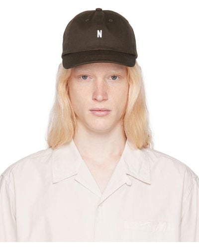 Norse Projects Brown Twill Sports Cap - Pink