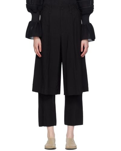 Issey Miyake Two As One Trousers - Black