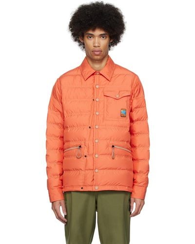 3 MONCLER GRENOBLE Orange Packable Down Jacket