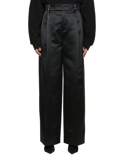 we11done Polyester Trousers - Black