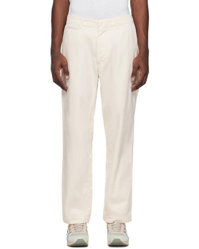 Nanamica Off- Wide Chino Trousers - Natural