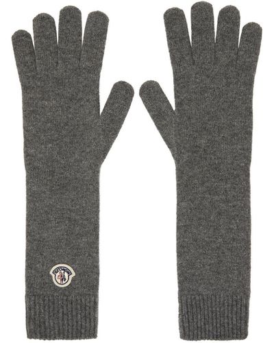 Gray Moncler Gloves for Women | Lyst