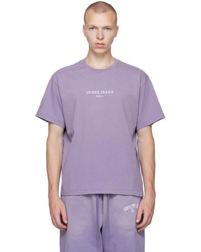 Guess USA Faded T-shirt - Purple