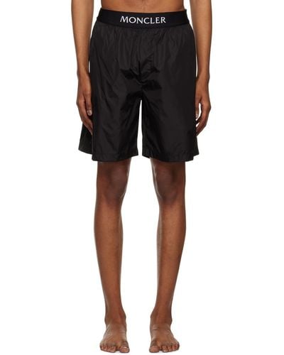 Moncler Logo-patch Swim Shorts - Black