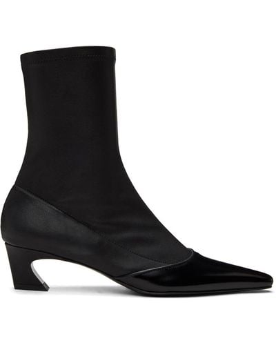 Acne Studios Black Heeled Ankle Boots