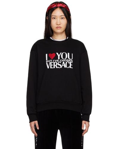 Versace 'i Love You' Sweatshirt - Black