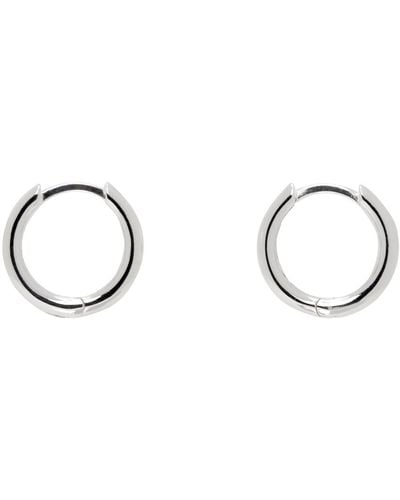 Hatton Labs Small Round Hoop Earrings - Black