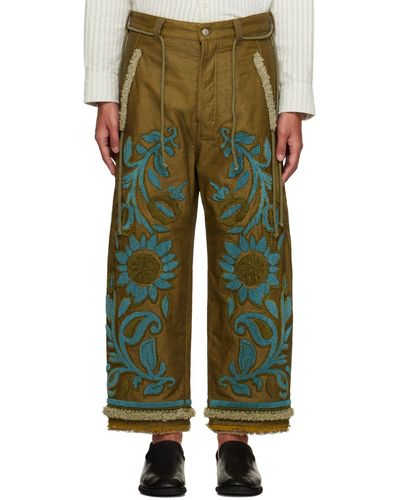 Craig Green Craig Tapestry Trousers - Green