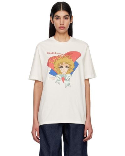 Pushbutton Ssense Exclusive Soulful Crying Girl T-shirt - White