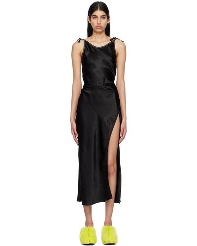 Acne Studios Wrap Maxi Dress - Black