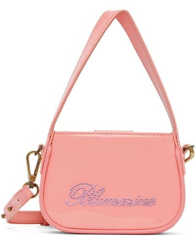Blumarine Pink Mini Rhinestone Bag