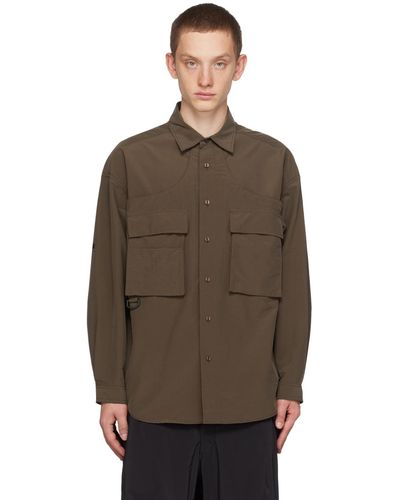 Meanswhile luggage Shirt - Brown