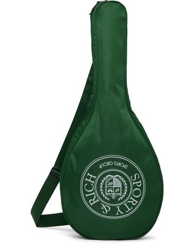 Sporty & Rich Sportyrich sac pour raquettes de tennis vert à armoiries