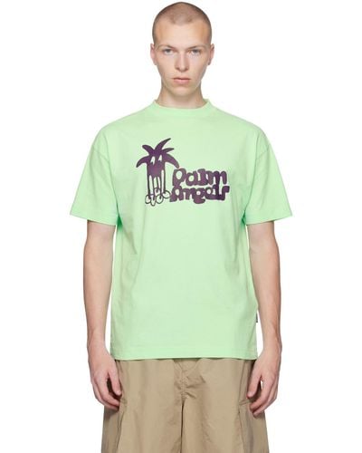 Palm Angels Green Douby T-shirt