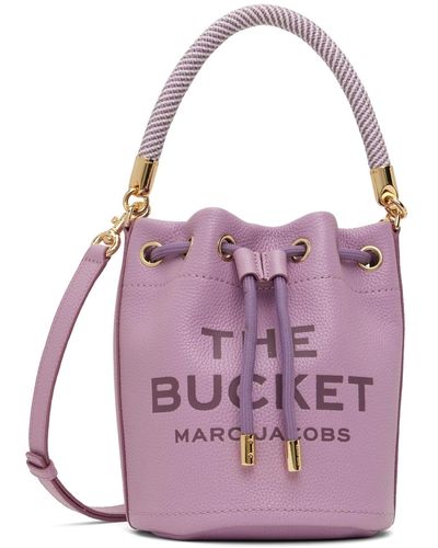 Marc Jacobs 'the Leather Bucket Bag' Bag - Purple