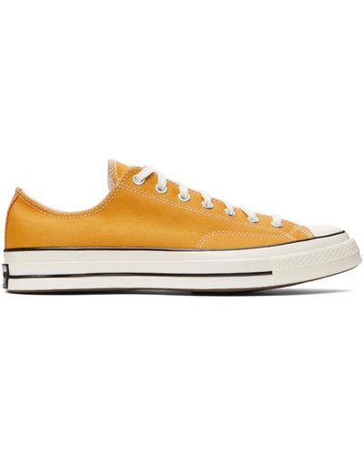 Converse Yellow Chuck 70 Ox Low Sneakers - Black