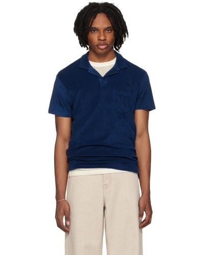 Orlebar Brown Orlebar Open Placket Polo - Blue