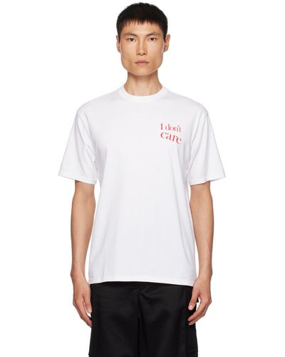 Undercover ホワイト フロックロゴ Tシャツ