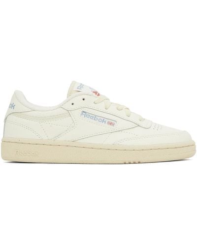 Reebok Baskets club c 85 blanc cassé - Noir