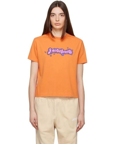 Jacquemus Orange 'le T-shirt Desenho' T-shirt
