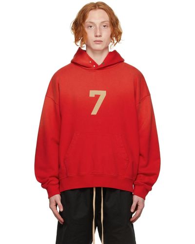 Fear Of God '7' Hoodie - Red