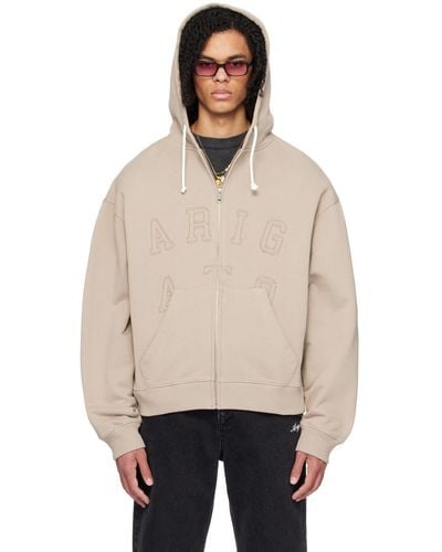 Axel Arigato Taupe Legend Hoodie - Natural