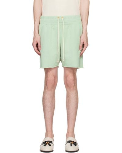 Les Tien Raw Edge Shorts - Green