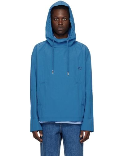 WOOYOUNGMI Blue Hooded Jacket
