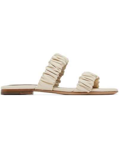 STAUD Off-white Maya Sandals - Natural