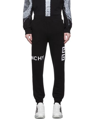 Givenchy Black 4g Embroidered Lounge Trousers