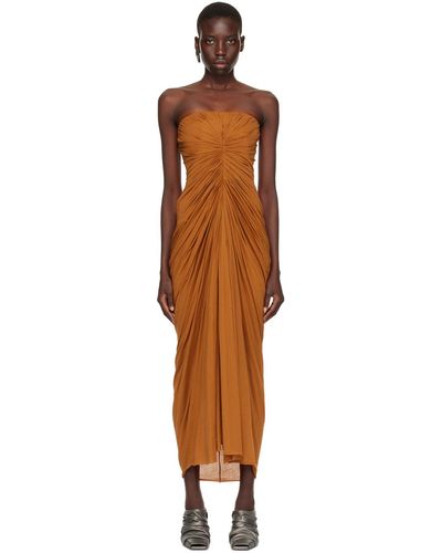 Rick Owens Radiance Bustier Midi Dress - Black