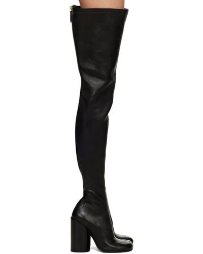 Burberry Zip Tall Boots - Black