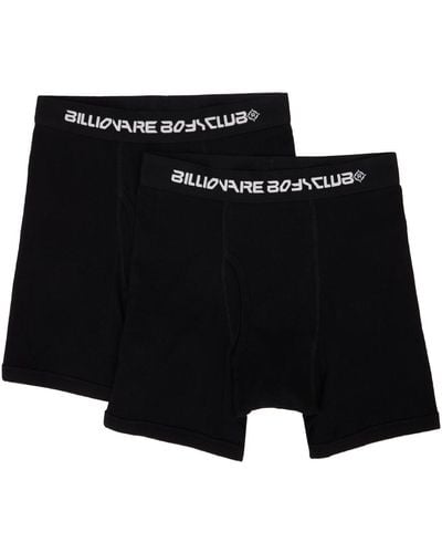 BBCICECREAM Two-Pack Rib Knit Boxers - Black