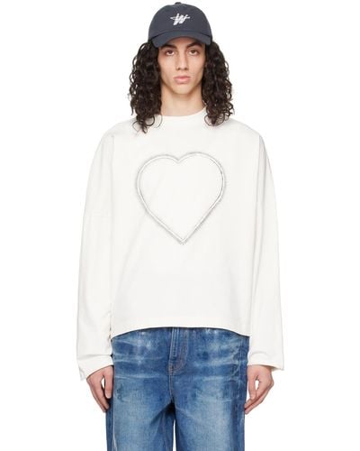 we11done Off-white Heart Choker Long Sleeve T-shirt