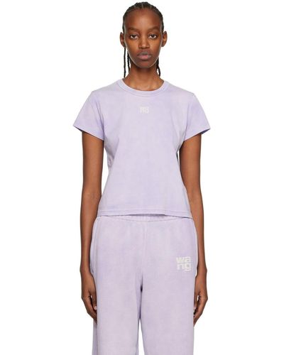 alexander wang purple t shirt