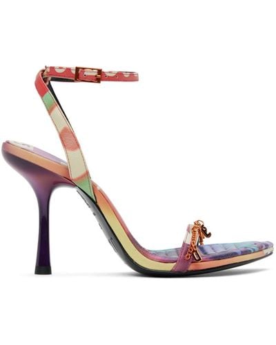 DIESEL D-Vina Charm Sdl Heeled Sandals - Multicolour