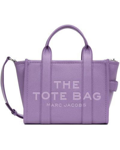 Marc Jacobs Petit cabas 'the tote bag' mauve en cuir - Violet