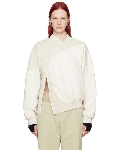 Post Archive Faction PAF Off- 6.0 Centre Bomber Jacket - White