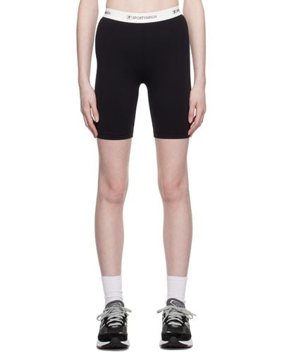 Sporty & Rich Black 80s Runner Biker Shorts